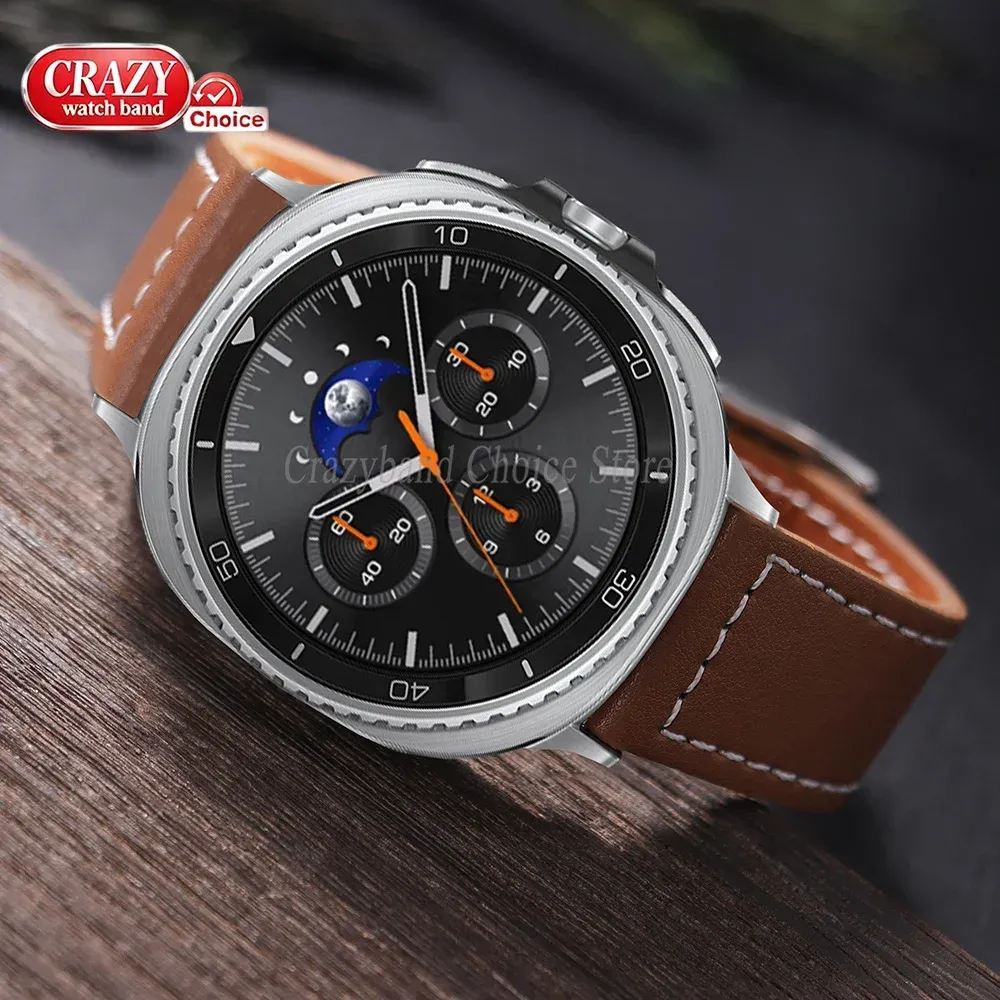 Bracelet cuir sans interstice pour Samsung Galaxy Watch