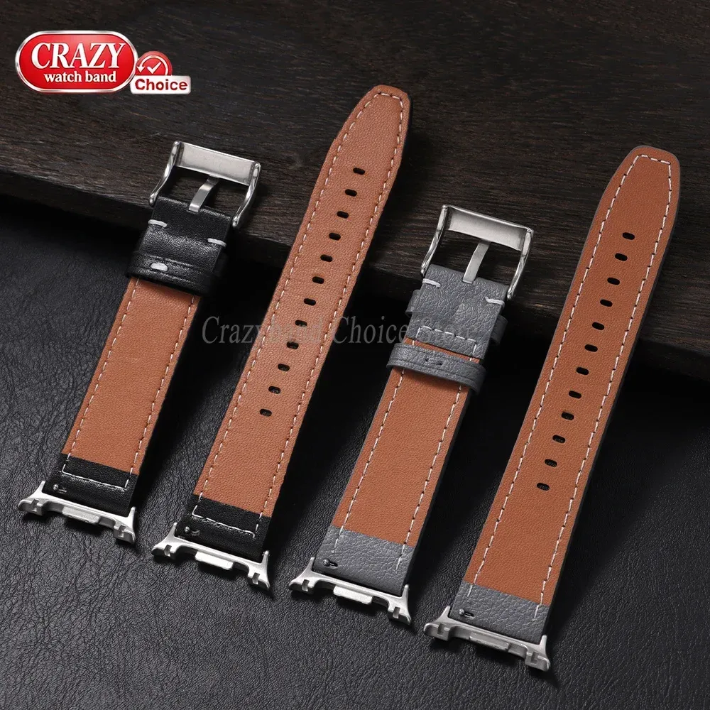 Bracelet cuir sans interstice pour Samsung Galaxy Watch