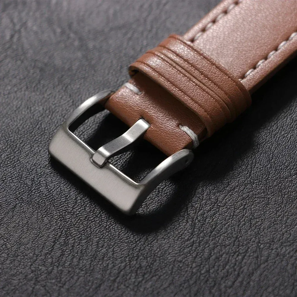 Bracelet cuir sans interstice pour Samsung Galaxy Watch