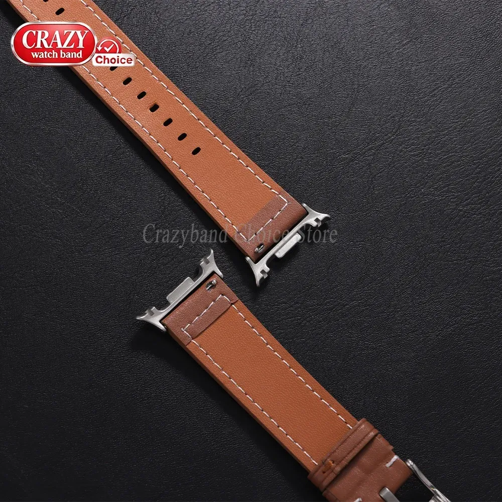 Bracelet cuir sans interstice pour Samsung Galaxy Watch