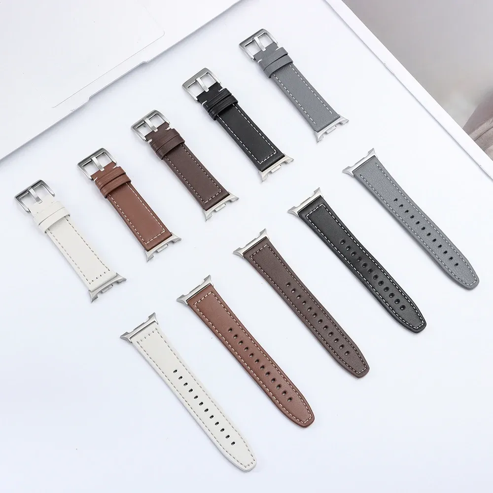 Bracelet cuir sans interstice pour Samsung Galaxy Watch