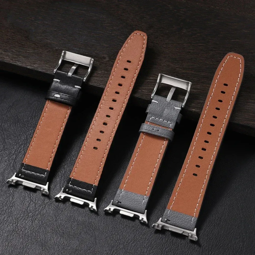 Bracelet cuir sans interstice pour Samsung Galaxy Watch