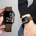 Bracelet cuir silicone magnétique pour Apple Watch 38 à 49 mm – 6