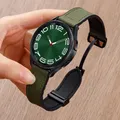 Bracelet cuir silicone magnétique Samsung Galaxy Watch 4 à 7 – 1