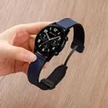 Bracelet cuir silicone magnétique Samsung Galaxy Watch 4 à 7 – Couleur du bracelet Midnight blue