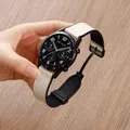 Bracelet cuir silicone magnétique Samsung Galaxy Watch 4 à 7 – Couleur du bracelet BEIGE