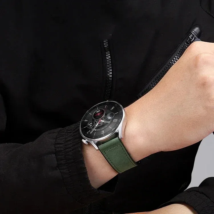 Bracelet cuir silicone magnétique Samsung Galaxy Watch 4 à 7