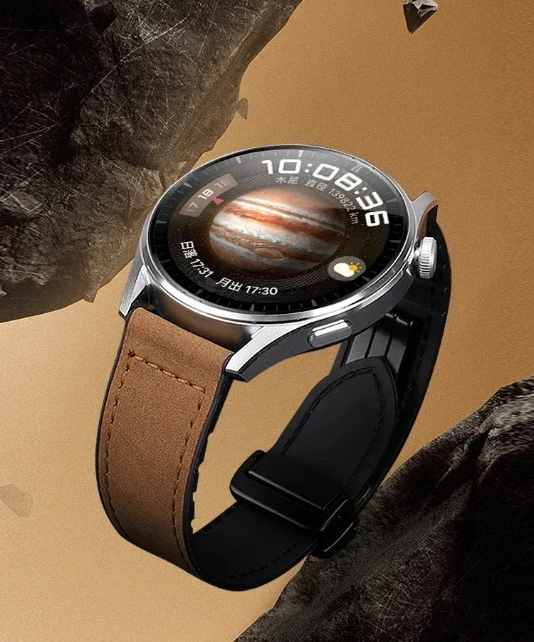 Bracelet cuir silicone magnétique Samsung Galaxy Watch 4 à 7