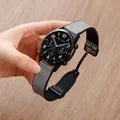 Bracelet cuir silicone magnétique Samsung Galaxy Watch 4 à 7 – Couleur du bracelet Gray