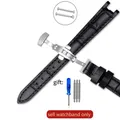 Bracelet cuir souple 12 mm pour Tissot Flamenco – Couleur du bracelet Black(ZJ)-Steel