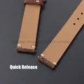 Bracelet cuir suédé vintage 14 à 22 mm à dégagement rapide – 4