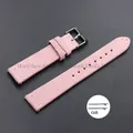 Bracelet cuir suédé vintage 14 à 22 mm à dégagement rapide – Couleur du bracelet Pink
