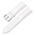 Bracelet cuir universel 12 à 22 mm remplacement – Couleur du bracelet Blanc