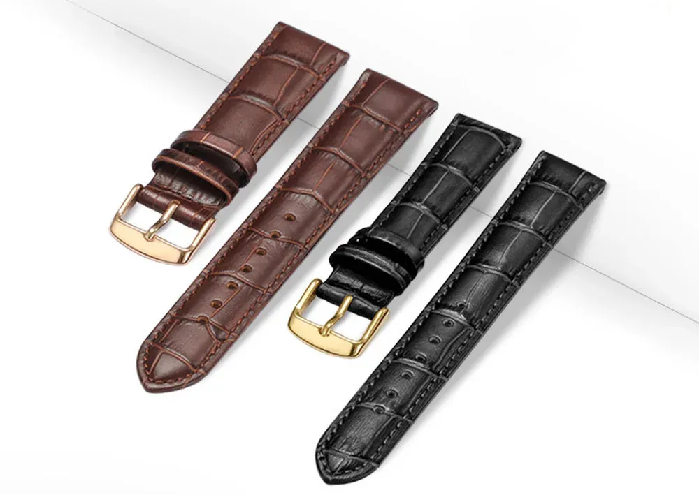 Bracelet cuir universel 12 à 22 mm remplacement
