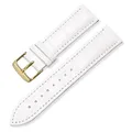 Bracelet cuir universel 12 à 22 mm remplacement – Couleur du bracelet Or blanc