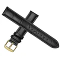 Bracelet cuir universel 12 à 22 mm remplacement – Couleur du bracelet Or noir