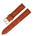 Bracelet cuir universel 12 à 22 mm remplacement – Couleur du bracelet Or rose brun clair