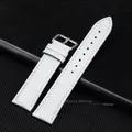 Bracelet cuir universel 12 à 22 mm remplacement – Couleur du bracelet white