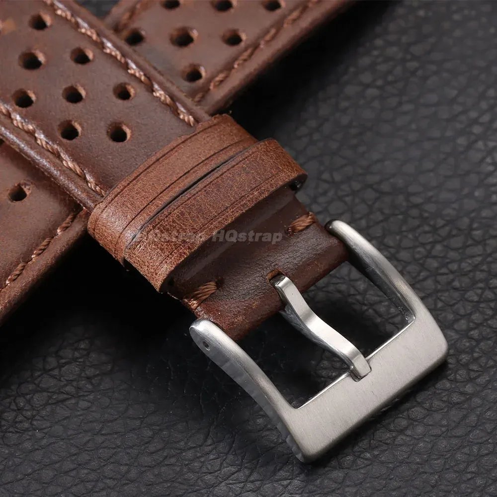 Bracelet cuir universel 18 à 22 mm doux et respirant