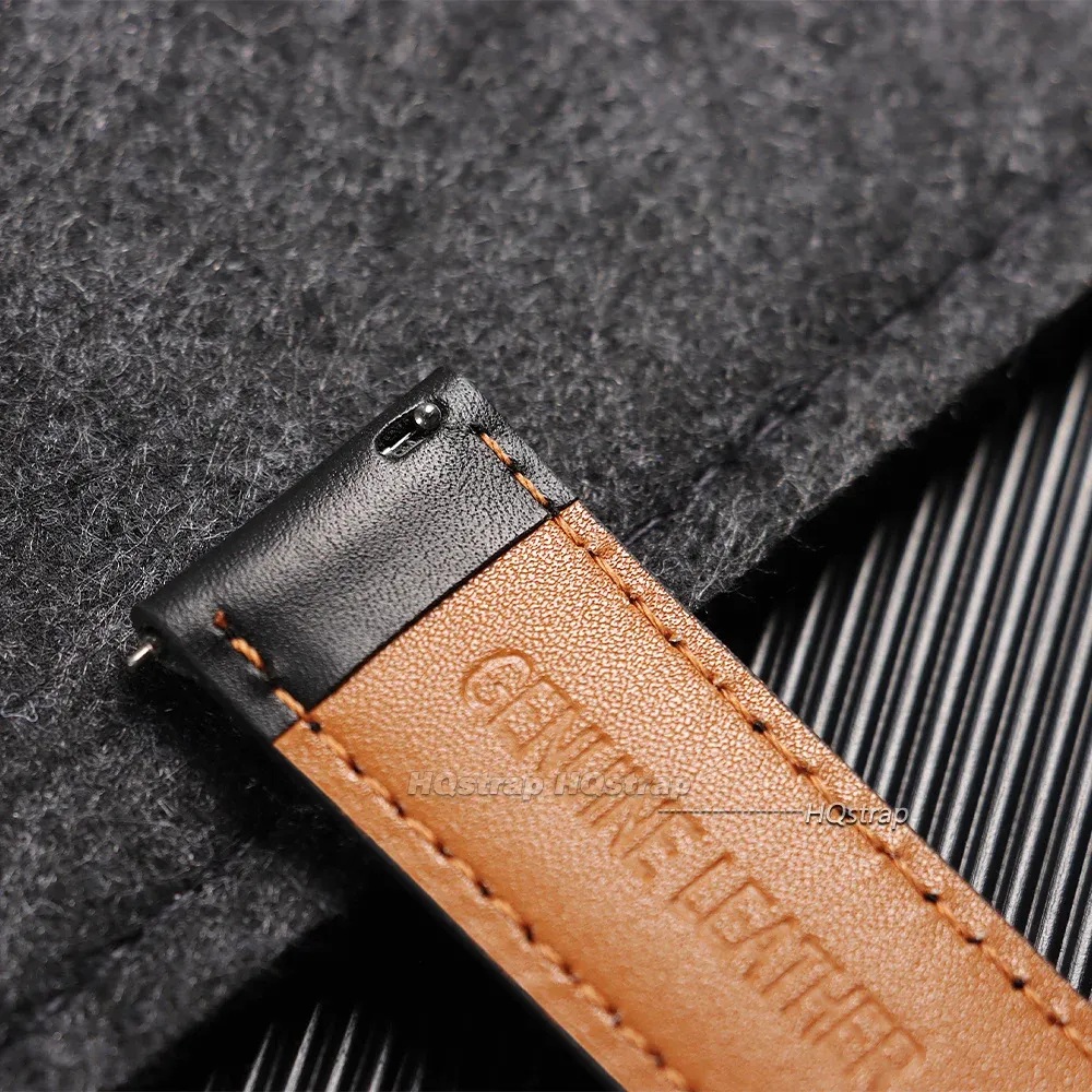 Bracelet cuir vache 18 à 24 mm dégagement rapide