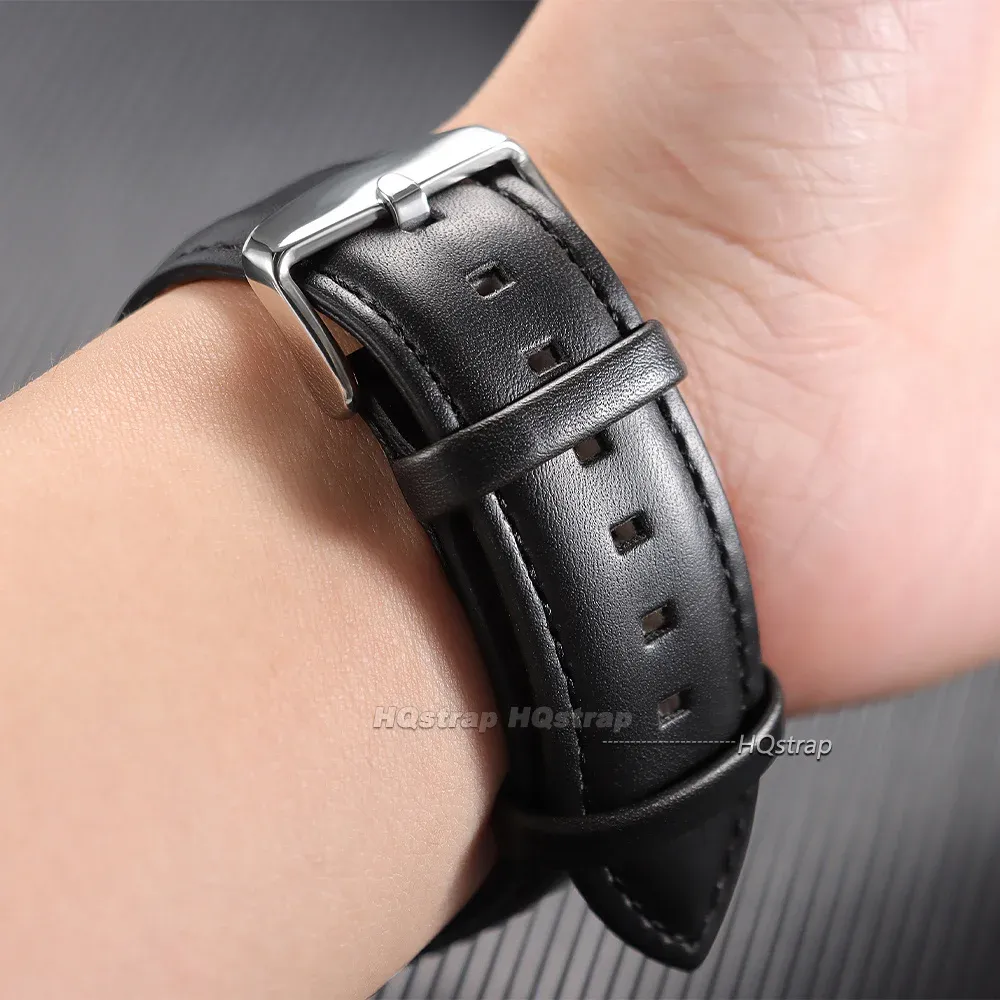 Bracelet cuir vache 18 à 24 mm dégagement rapide