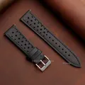 Bracelet cuir vache 18 à 24 mm rétro rapide – Couleur du bracelet black