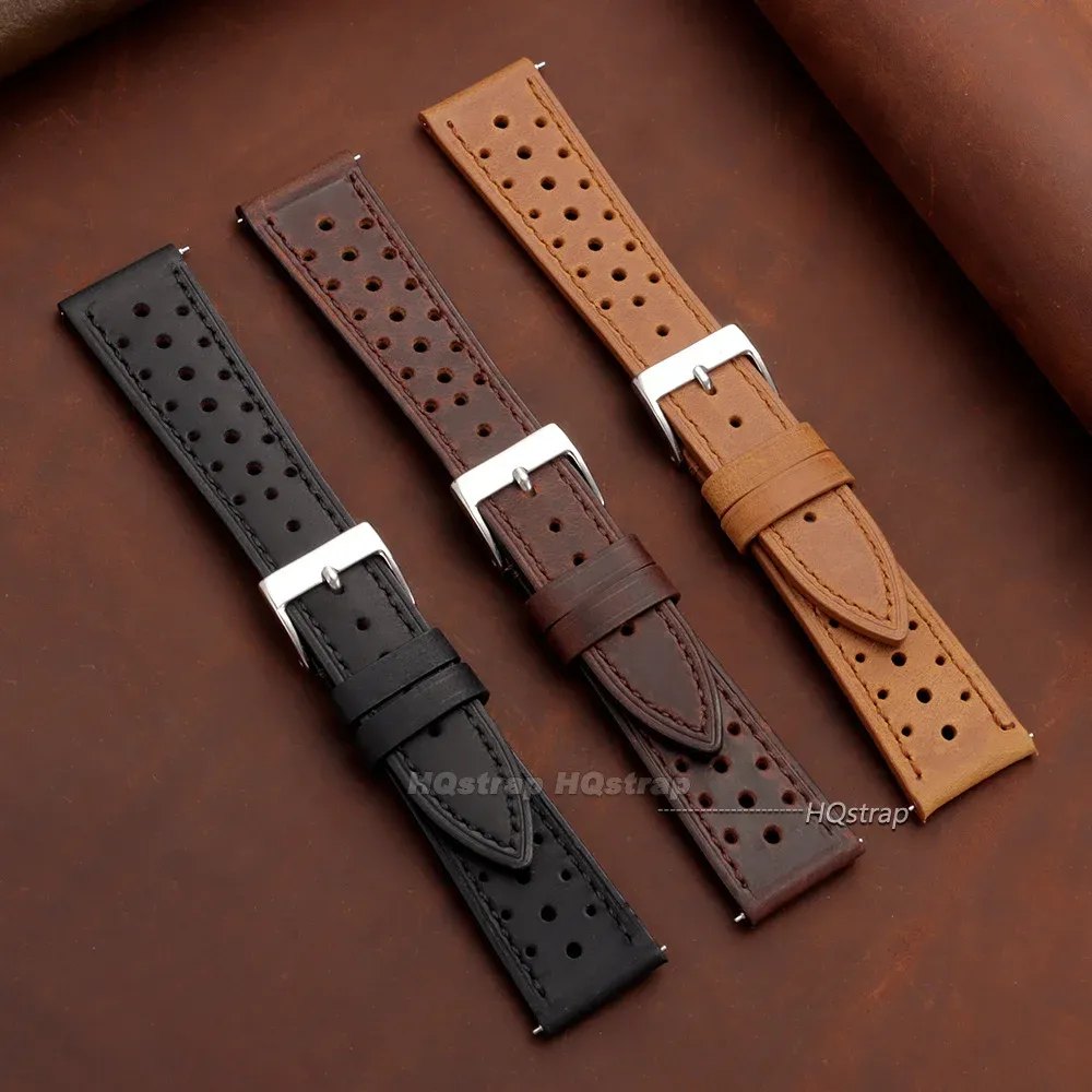 Bracelet cuir vache 18 à 24 mm rétro rapide