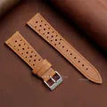 Bracelet cuir vache 18 à 24 mm rétro rapide – Couleur du bracelet light brown