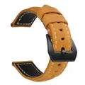 Bracelet cuir vache 20 à 26 mm pour Panerai – Couleur du bracelet Brown-Black Buckle