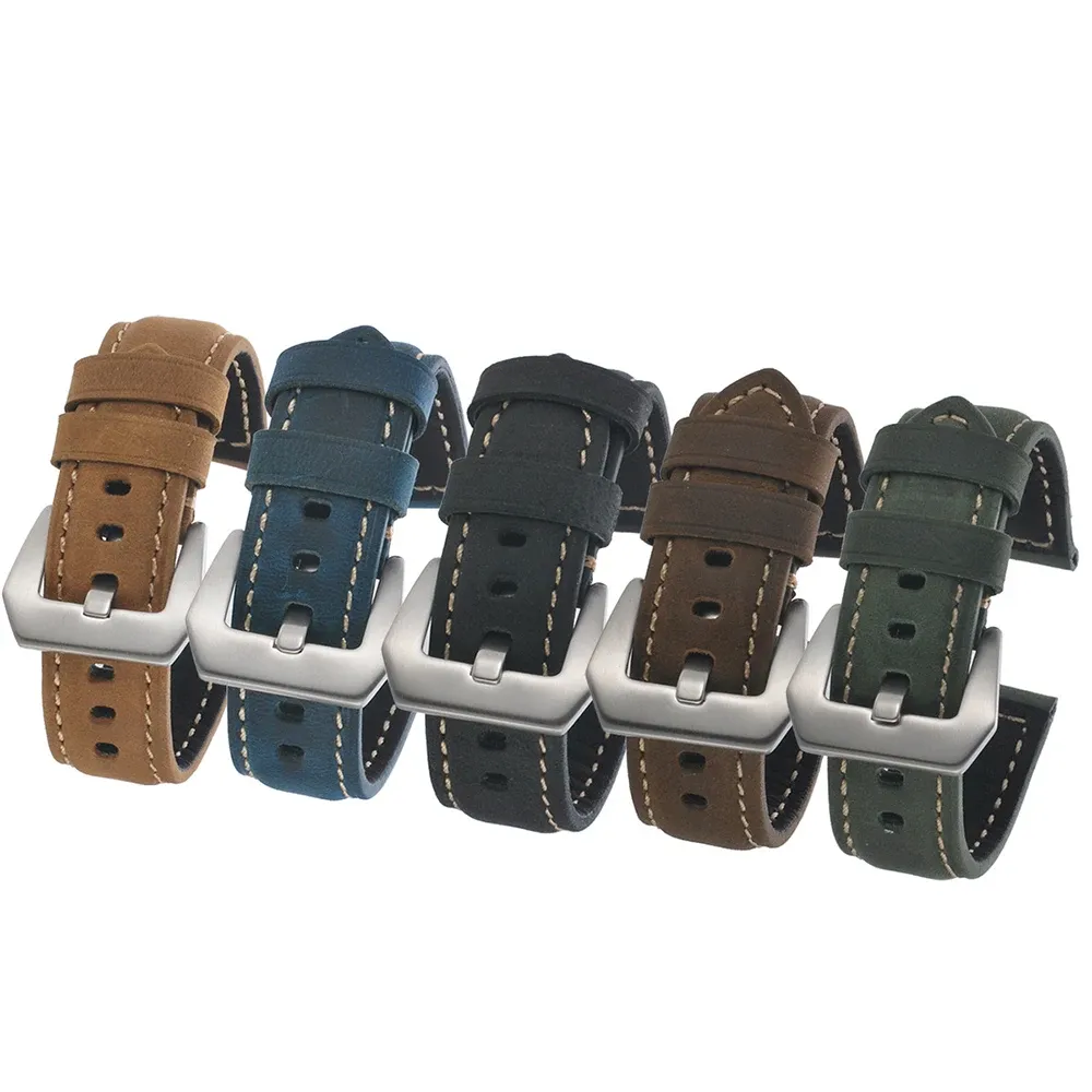 Bracelet cuir vache 20 à 26 mm pour Panerai
