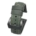 Bracelet cuir vache 20 à 26 mm pour Panerai – Couleur du bracelet Green-Black Buckle