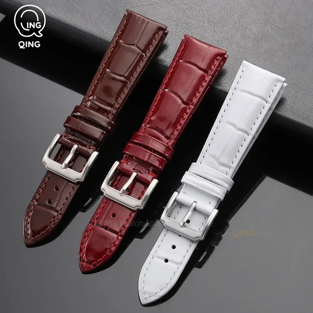 Bracelet cuir veau 12 à 22 mm fermoir argenté doré