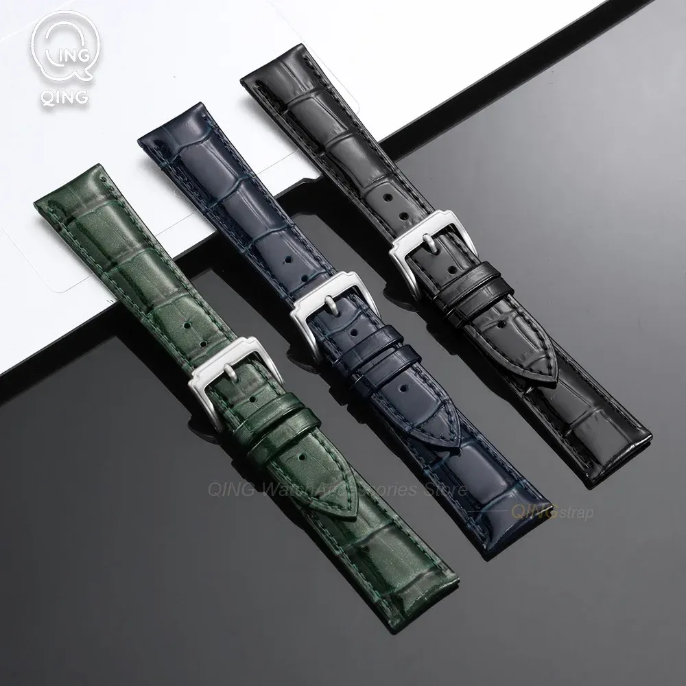 Bracelet cuir veau 12 à 22 mm fermoir argenté doré