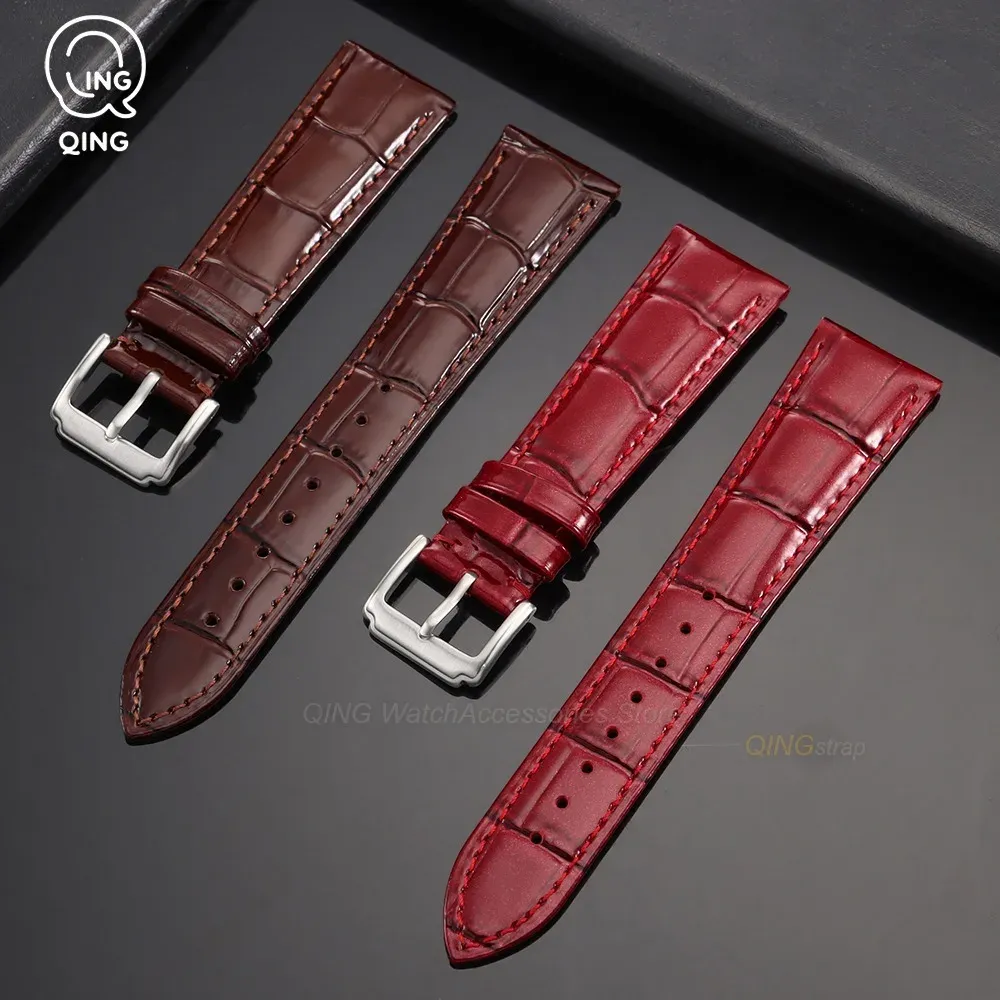 Bracelet cuir veau 12 à 22 mm fermoir argenté doré