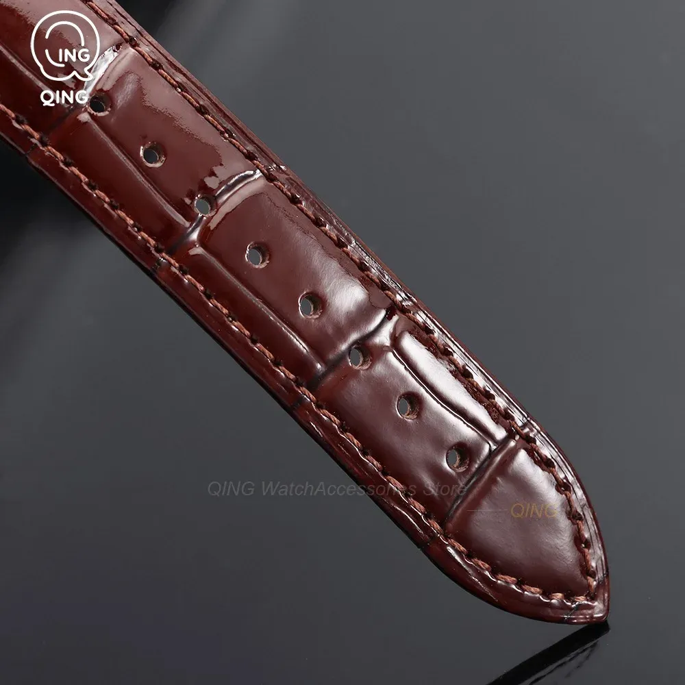 Bracelet cuir veau 12 à 22 mm fermoir argenté doré