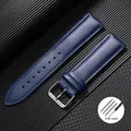 Bracelet cuir veau 12 à 24 mm universel – Couleur du bracelet Blue