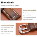 Bracelet cuir veau 20 à 24 mm pour Huawei et Samsung – 5
