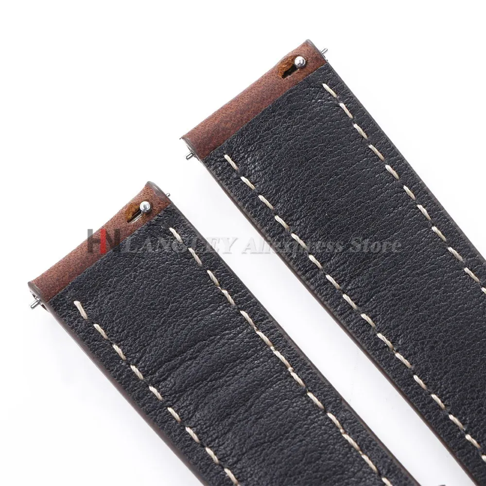 Bracelet cuir vintage 14 à 24 mm pour Samsung Galaxy Watch