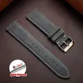 Bracelet cuir vintage 14 à 24 mm pour Samsung Galaxy Watch – Couleur du bracelet Gray