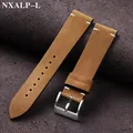 Bracelet cuir vintage 18 à 22 mm – Couleur du bracelet Light brown