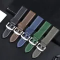 Bracelet cuir vintage 18 à 24 mm style militaire – 2
