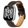 Bracelet cuir vintage 20 à 22 mm pour Redmi et Xiaomi – Couleur du bracelet Deep brown 3
