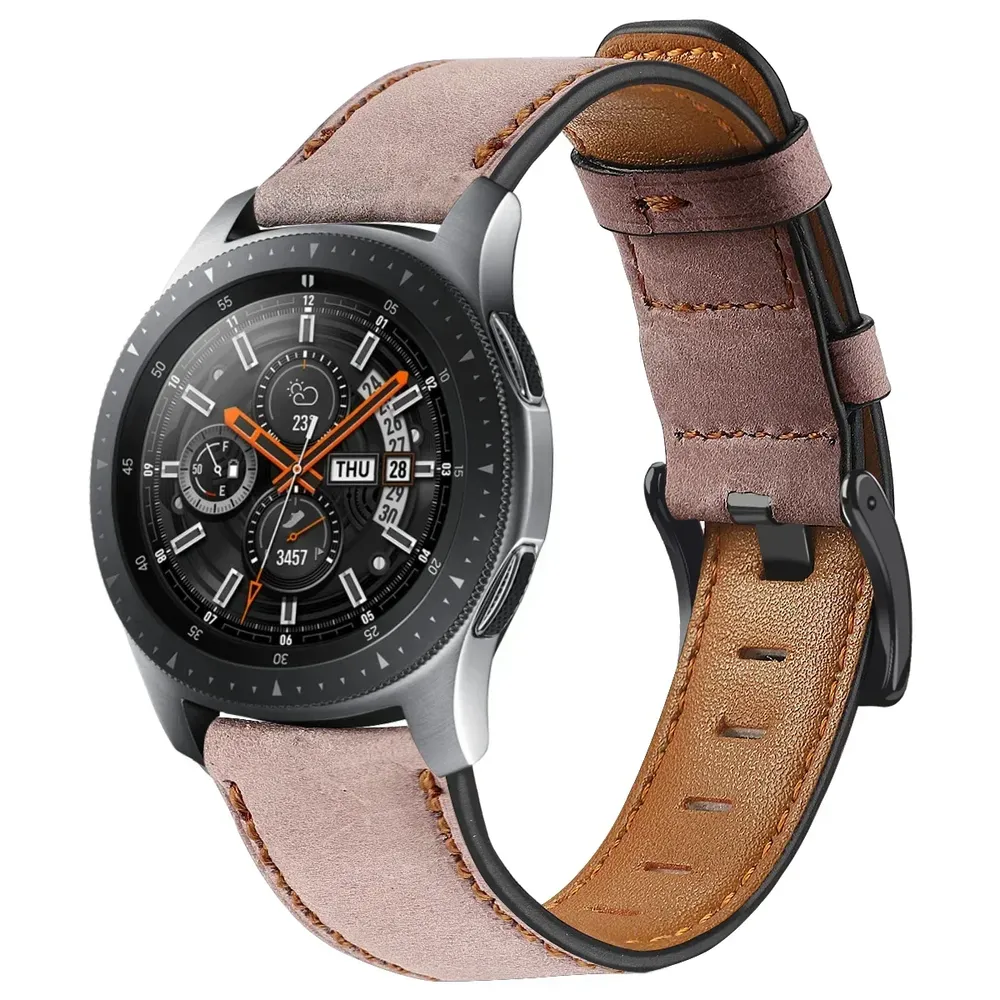 Bracelet cuir vintage 20 à 22 mm pour Redmi et Xiaomi