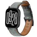 Bracelet cuir vintage 20 à 22 mm pour Redmi et Xiaomi – Couleur du bracelet gray 7