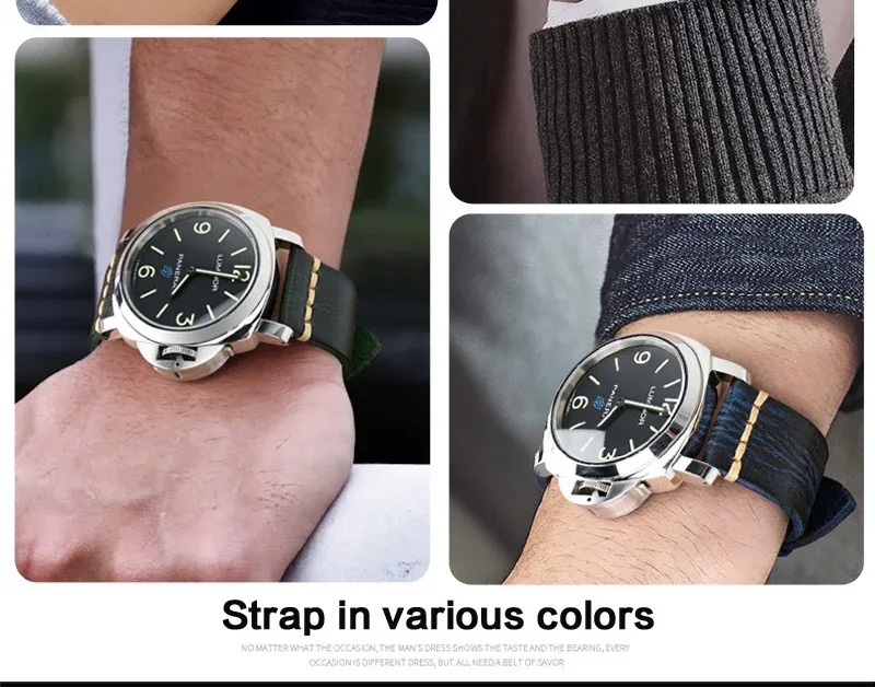 Bracelet cuir vintage pour montre 18 à 26 mm