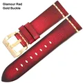 Bracelet cuir vintage pour montre 18 à 26 mm – Couleur du bracelet Red Gold