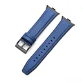 Bracelet cuir vintage pour Redmi Watch et Miband – Couleur du bracelet Blue B