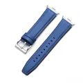 Bracelet cuir vintage pour Redmi Watch et Miband – Couleur du bracelet Blue S