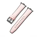 Bracelet cuir vintage pour Redmi Watch et Miband – Couleur du bracelet Pink B