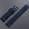 Bracelet daim 14 à 22 mm à dégagement rapide – Couleur du bracelet bleu foncé